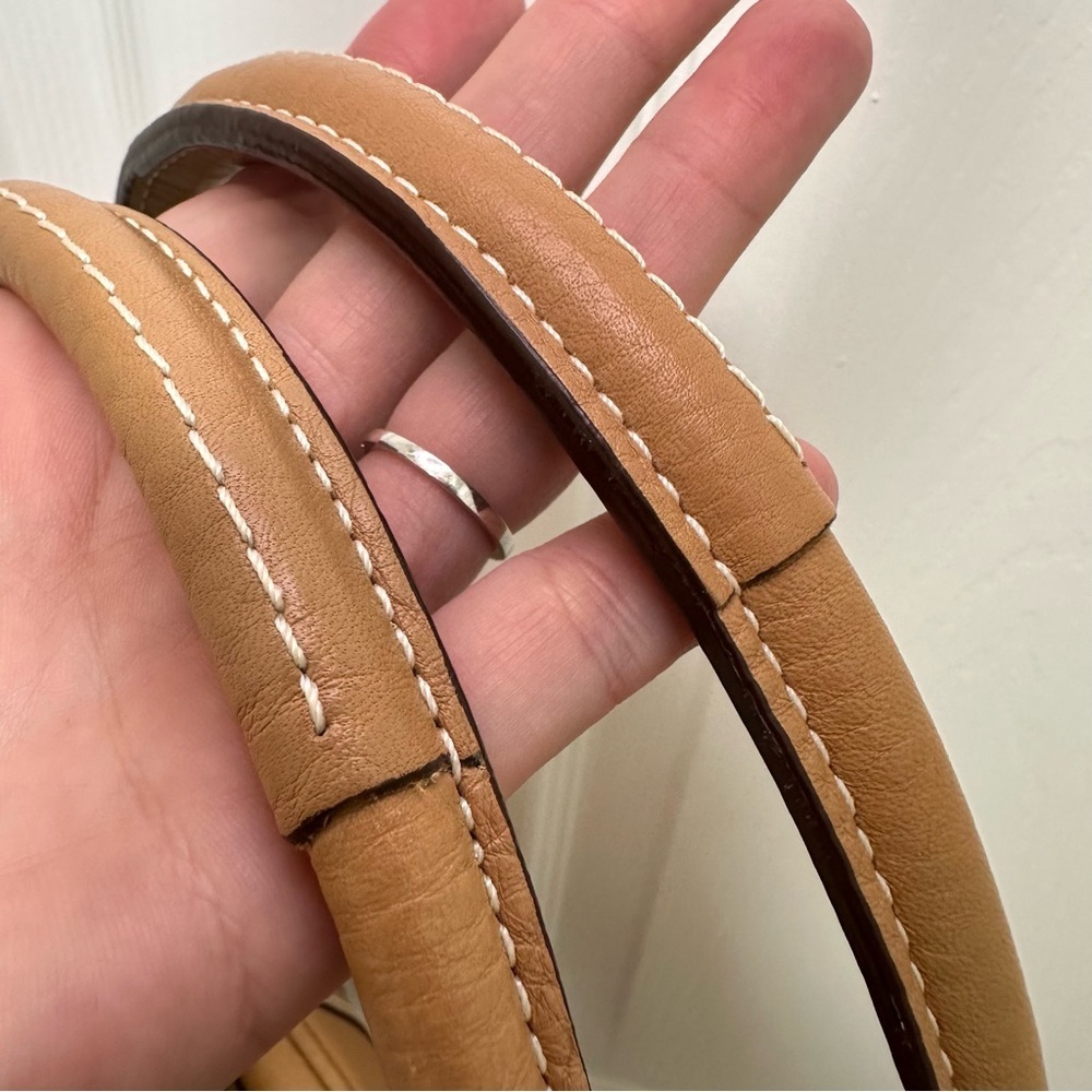NEW Vintage Coach Hamilton Medium Satchel in Pebbled Caramel Leather - Picture 10 of 14